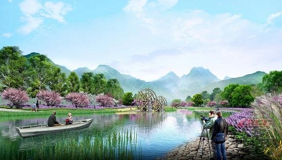 項(xiàng)目建成后龍溪河流域效果圖