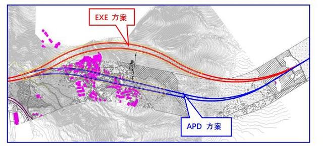 隧道路線方案
